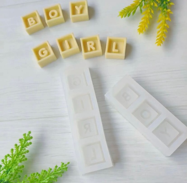 Молд силиконовый "Кубики" размер 2*2 см