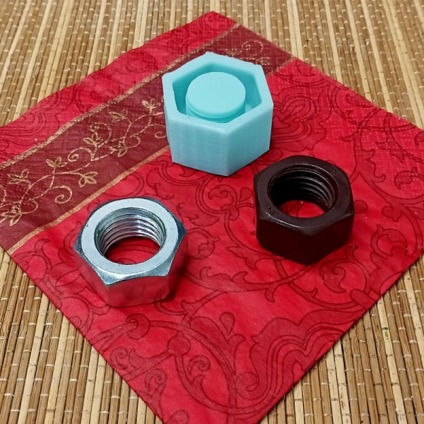 Силиконовая форма №1249 "Гайка М24"