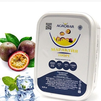 Пюре Маракуйя Agrobar (Агробар) замороженное, 250 гр