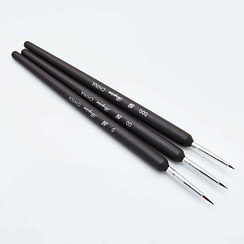 Кисти кондитерские для мелких деталей (набор 3 шт)