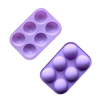 Силиконовая форма "Полусфера" 5 см, 6 ячеек