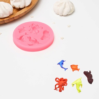 Силиконовый молд «Морские друзья», d=8,3 см