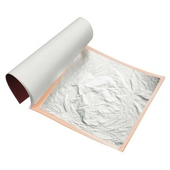 Пищевое декоративное Серебро 1 лист 14*14