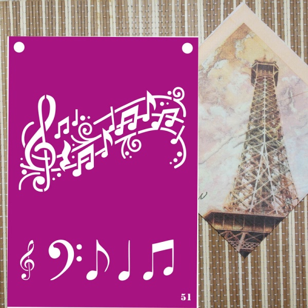 Трафарет №51 (Нотный стан)