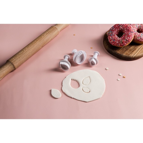 Набор плунжеров кондитерских Доляна «Лист большой», 3 шт