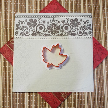 Вырубка "Лист" №11 (Клён) 7см