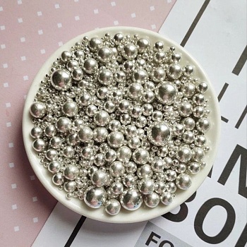 Посыпка Шарики сахарные мягкие (серебро) смесь размеров 25 г.