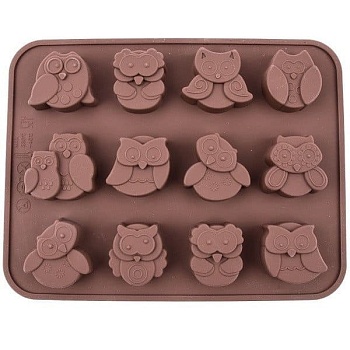 Форма для шоколадных конфет силиконовая Совы