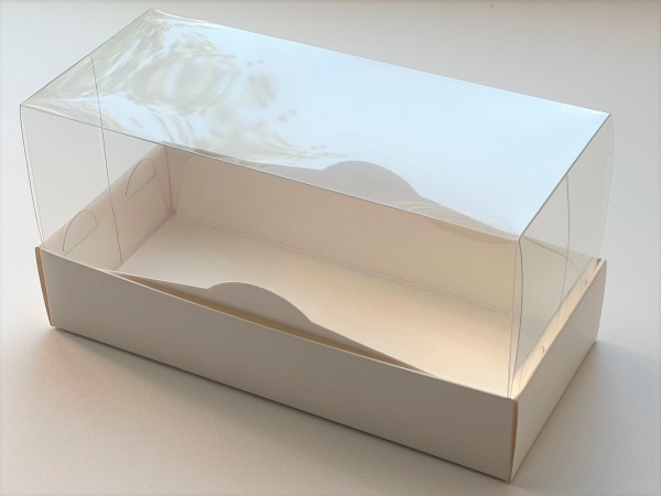 Коробка для кекса ПРЕМИУМ с прозрачным куполом 180х80х90 мм