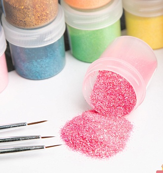 Блестки декоративные «Ярко-розовый» 10 гр