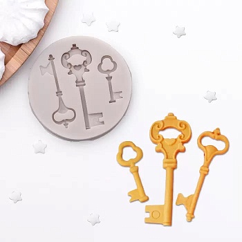 Молд силиконовый «Три ключа», 6,5×1 см