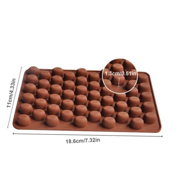 Силиконовая форма для шоколада кофейные зерна мини